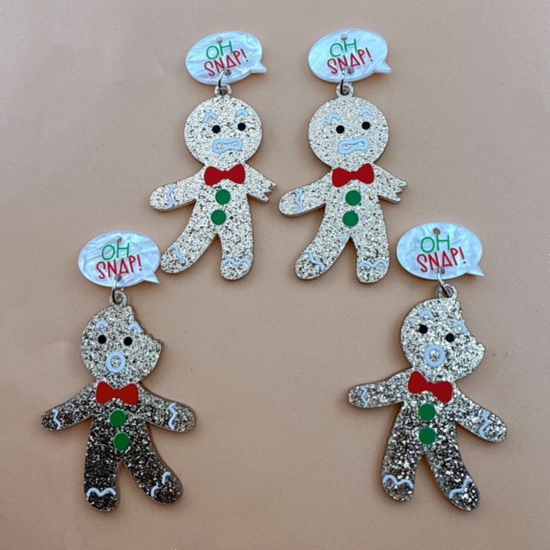 Men Accessories Jewelry - 10 Stück niedliche Weihnachts-Lebkuchenmann-Anhänger, DIY-Schmuckzubehör zur