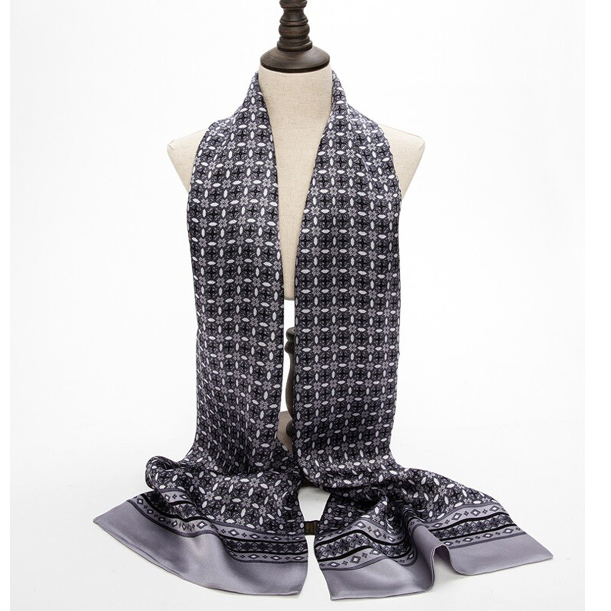 Men Accessories Sale - 2026 Neuer Seidenschal mit Schichthalstuch, modisches