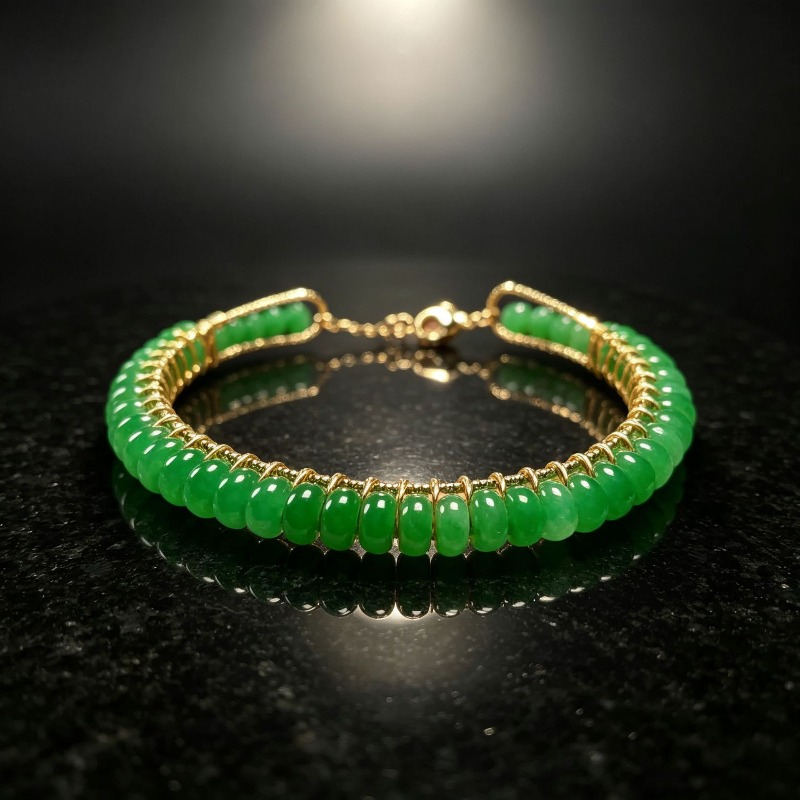 Men Accessories Jewelry - Natürliche, getrocknete blaue Jade-Abakus-Perlenarmbänder, Amuletts, Charms,