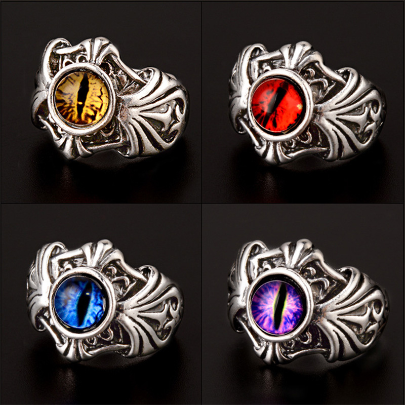 Men Accessories Evil Eye - Retro Reben bösen Blick Ring für