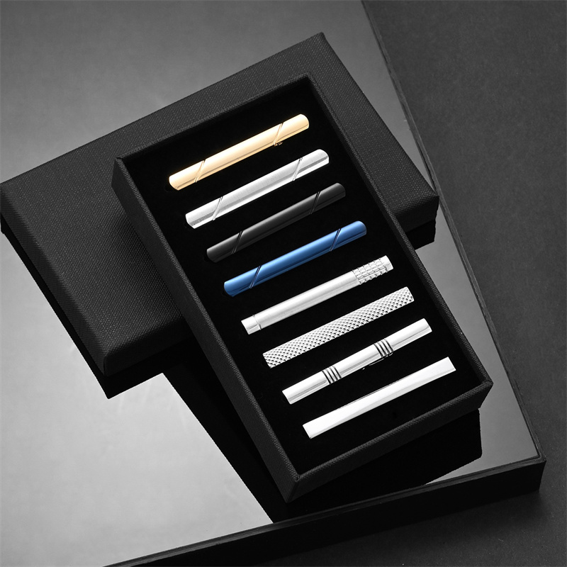 Cufflink Box Set - 7/8/10 PCS Krawatte Clip Set Mit