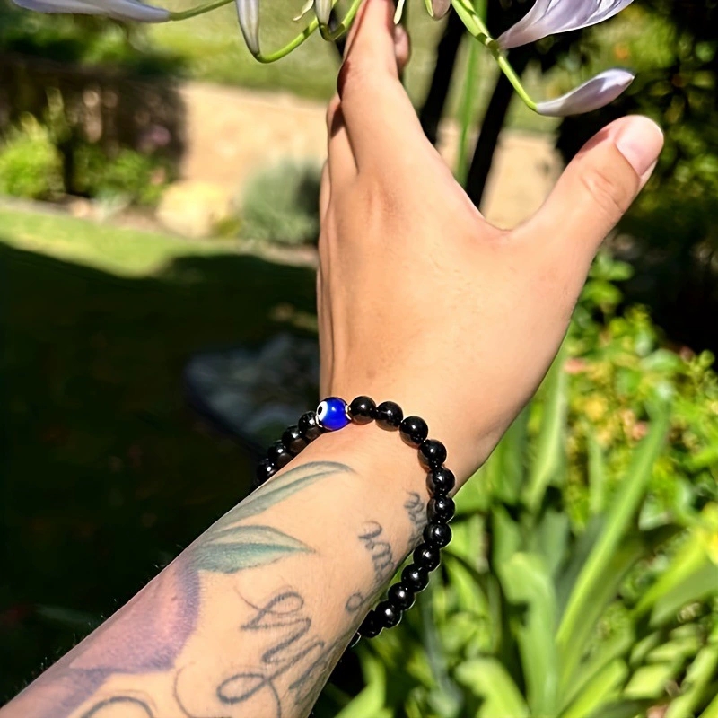Modisches blaues Evil-Eye-Perl – Men Accessories Evil Eye Bewertung und Preis