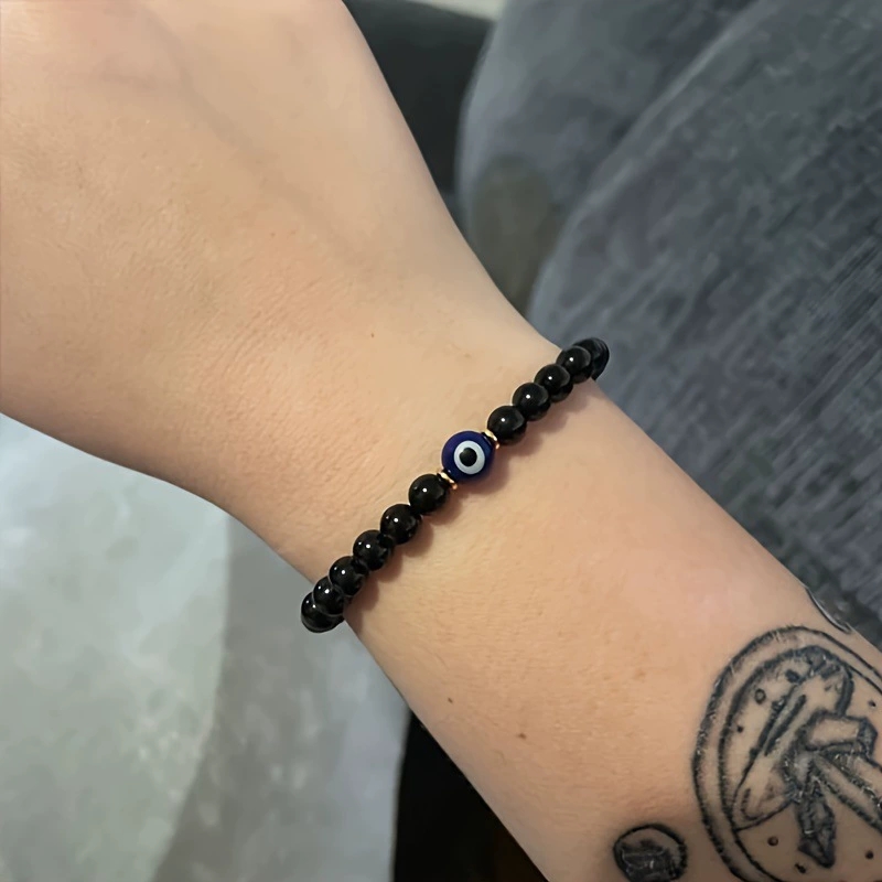 Modisches blaues Evil-Eye-Perl – Men Accessories Evil Eye Bewertung und Preis