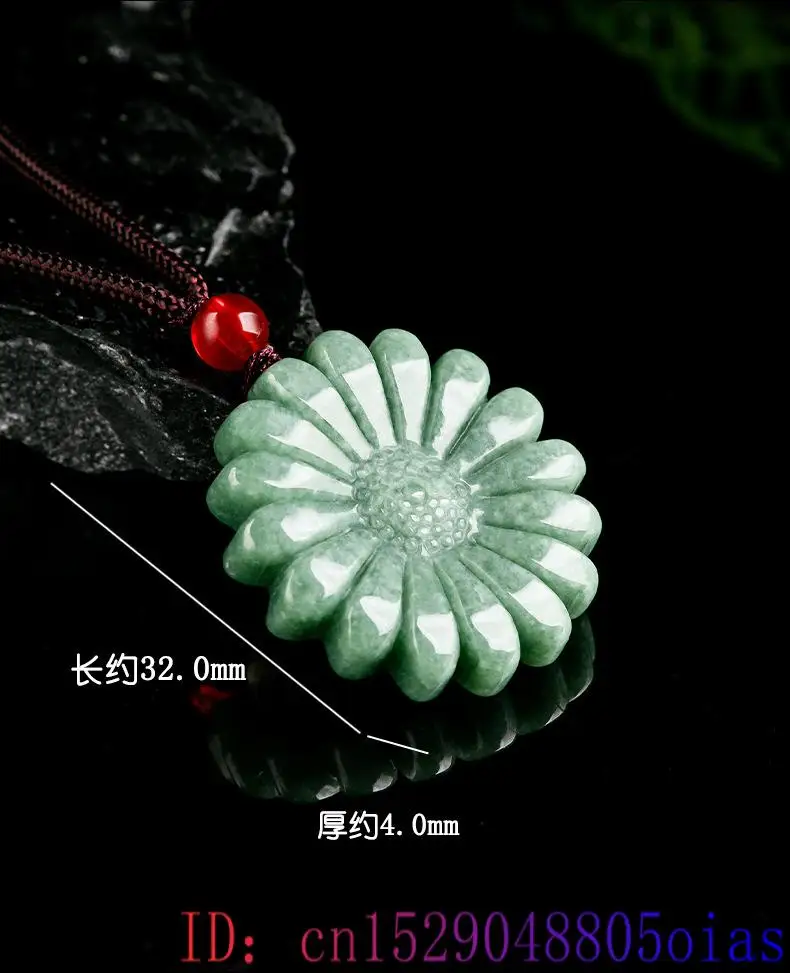 Grüne Jadeit Sonnenblume Anhän – Men Accessories Jewelry Bewertung und Preis