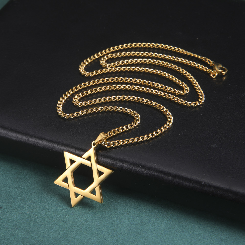Edelstahl-Davidstern-Anhänger- – Men Accessories Jewelry Bewertung und Preis